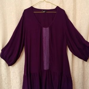 NWOT Rayon Flounced Blouse